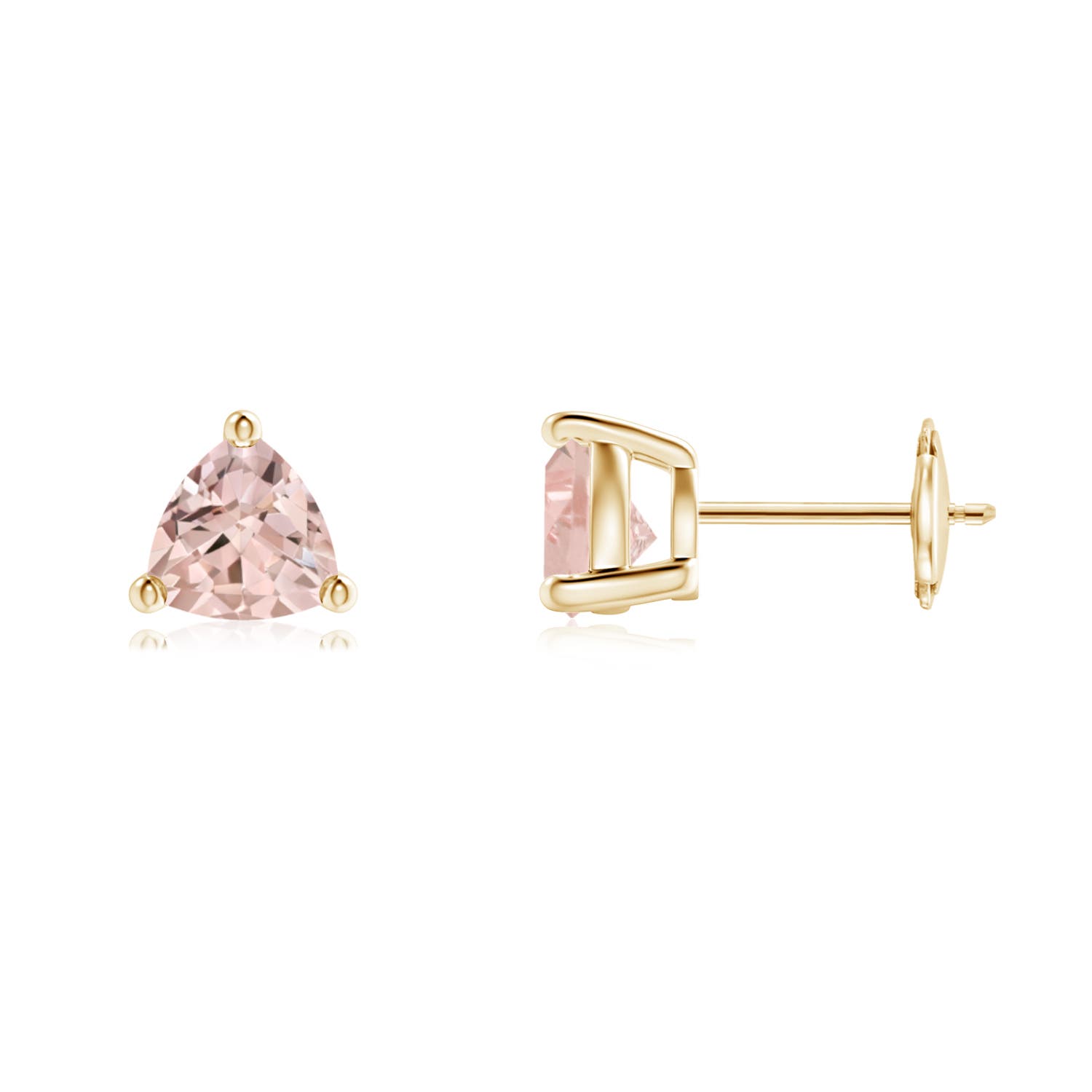 AA - Morganite / 1.2 CT / 14 KT Yellow Gold