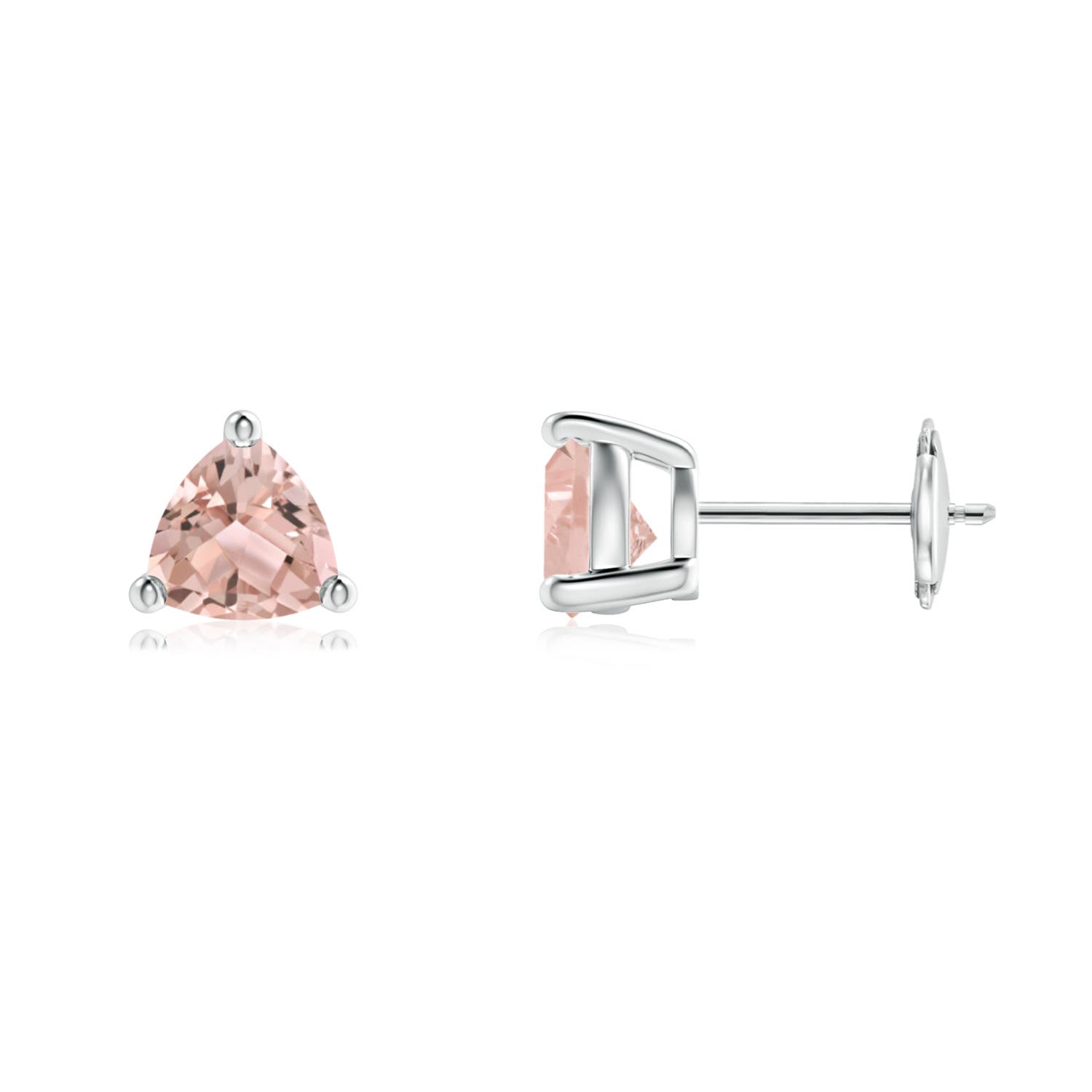 AAA - Morganite / 1.2 CT / 14 KT White Gold