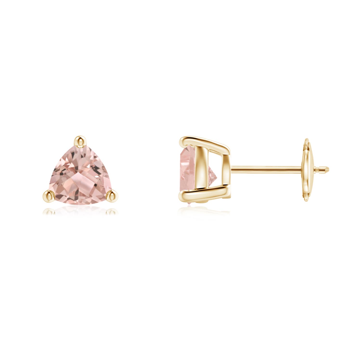 AAA - Morganite / 1.2 CT / 14 KT Yellow Gold