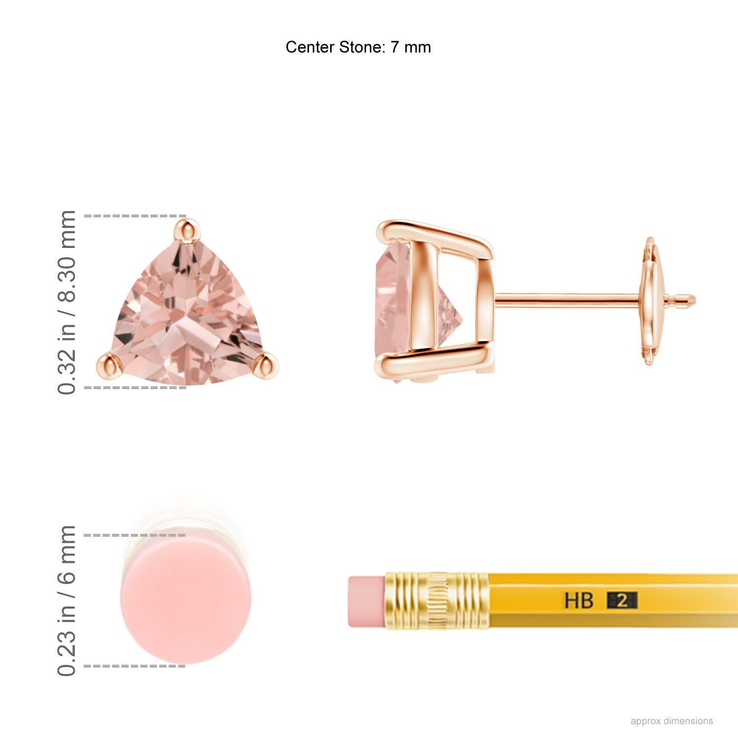 AAAA - Morganite / 1.8 CT / 14 KT Rose Gold