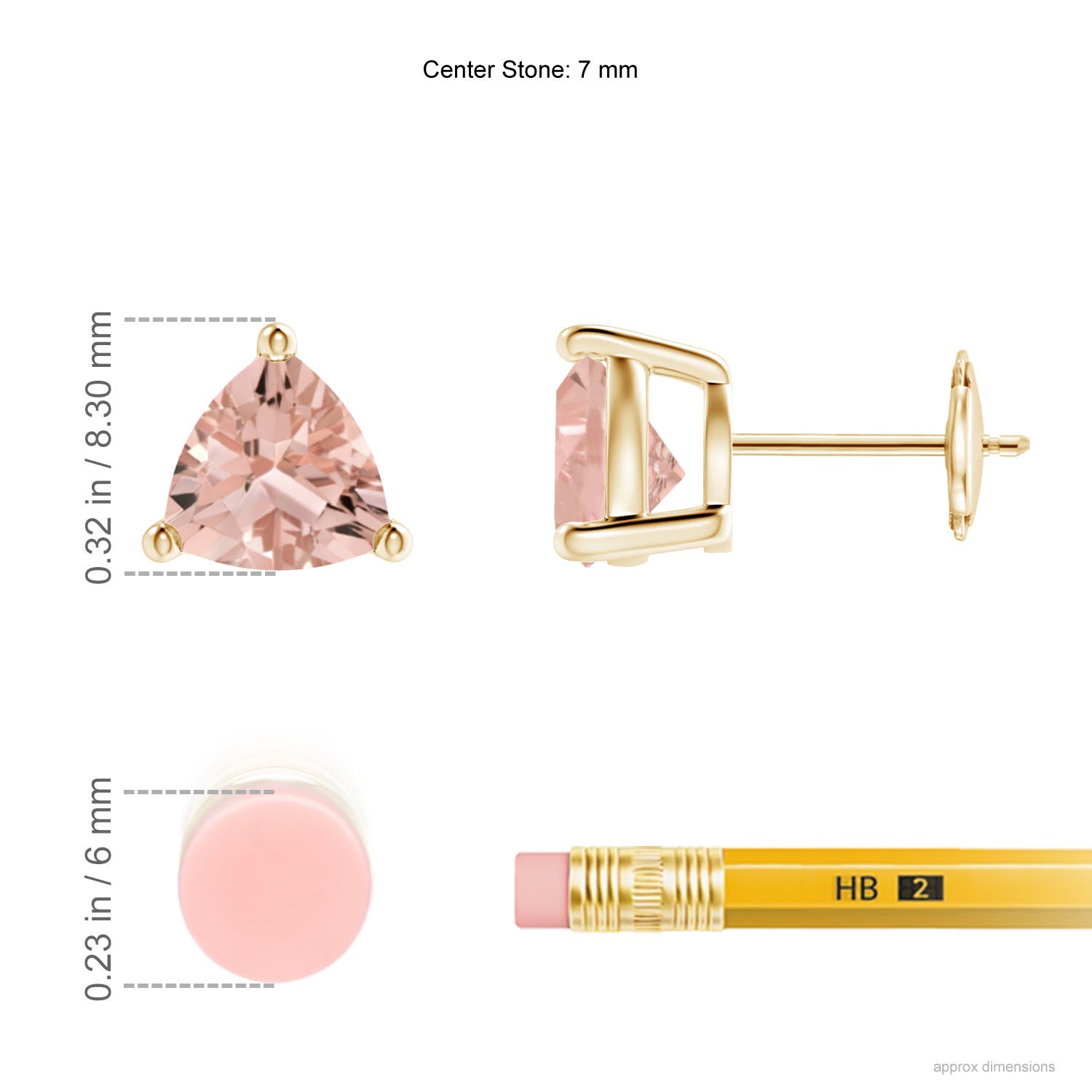 AAAA - Morganite / 1.8 CT / 14 KT Yellow Gold