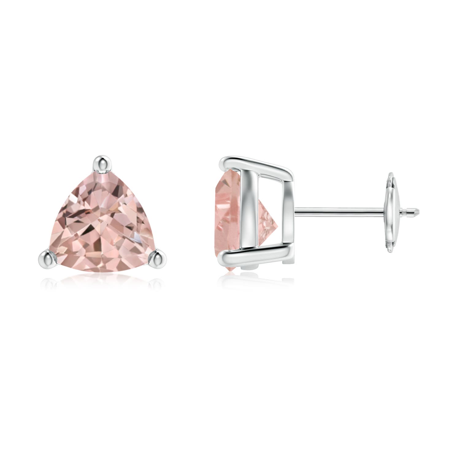 AA - Morganite / 2.7 CT / 14 KT White Gold