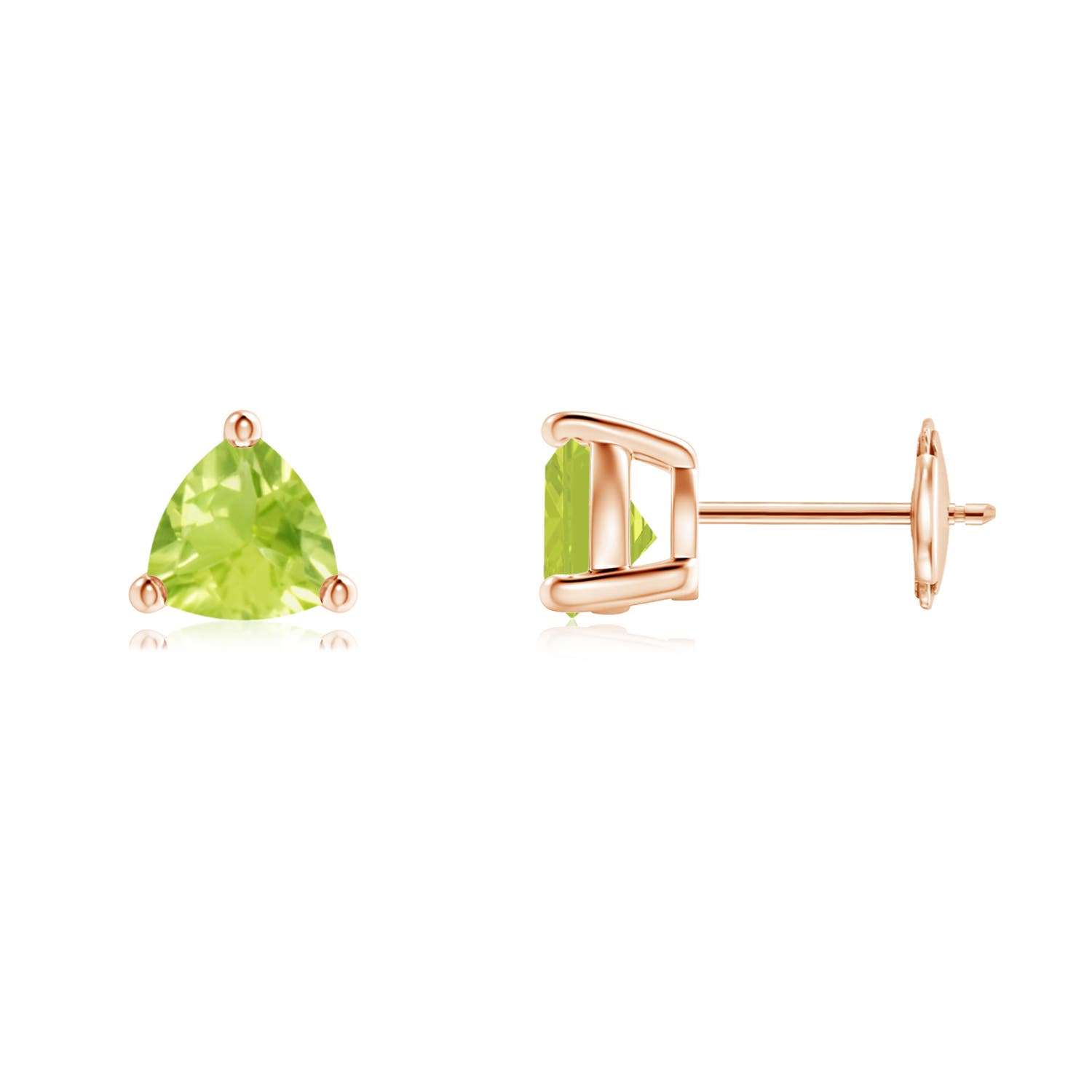 A - Peridot / 1.4 CT / 14 KT Rose Gold