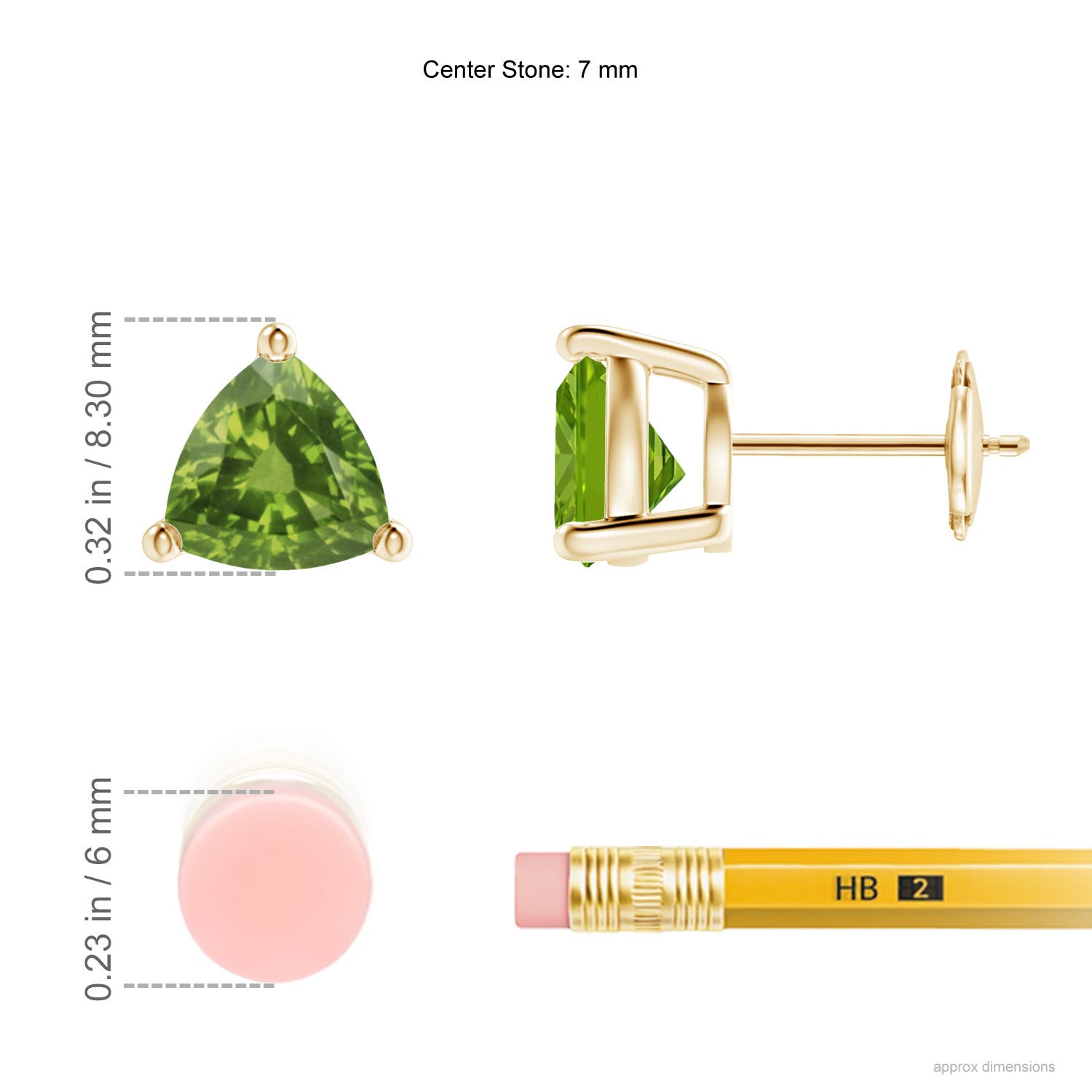 AAAA - Peridot / 2.4 CT / 14 KT Yellow Gold