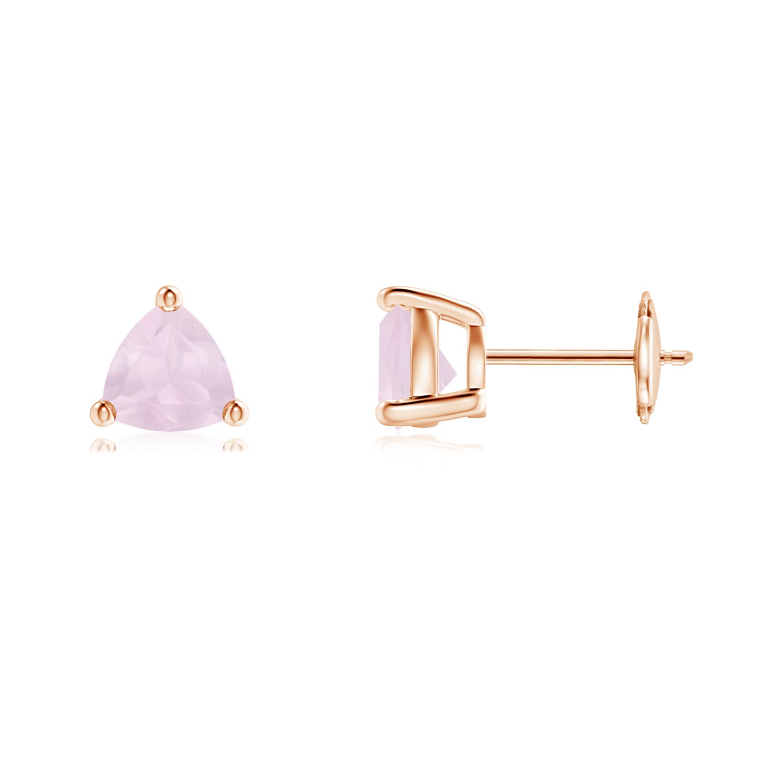 A - Rose Quartz / 1.2 CT / 14 KT Rose Gold