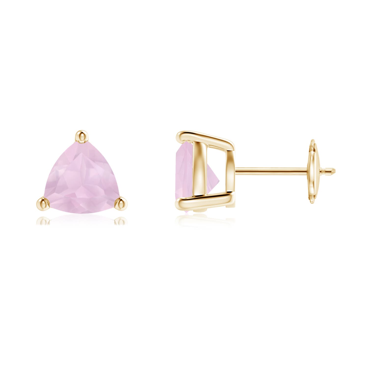 AA - Rose Quartz / 1.8 CT / 14 KT Yellow Gold