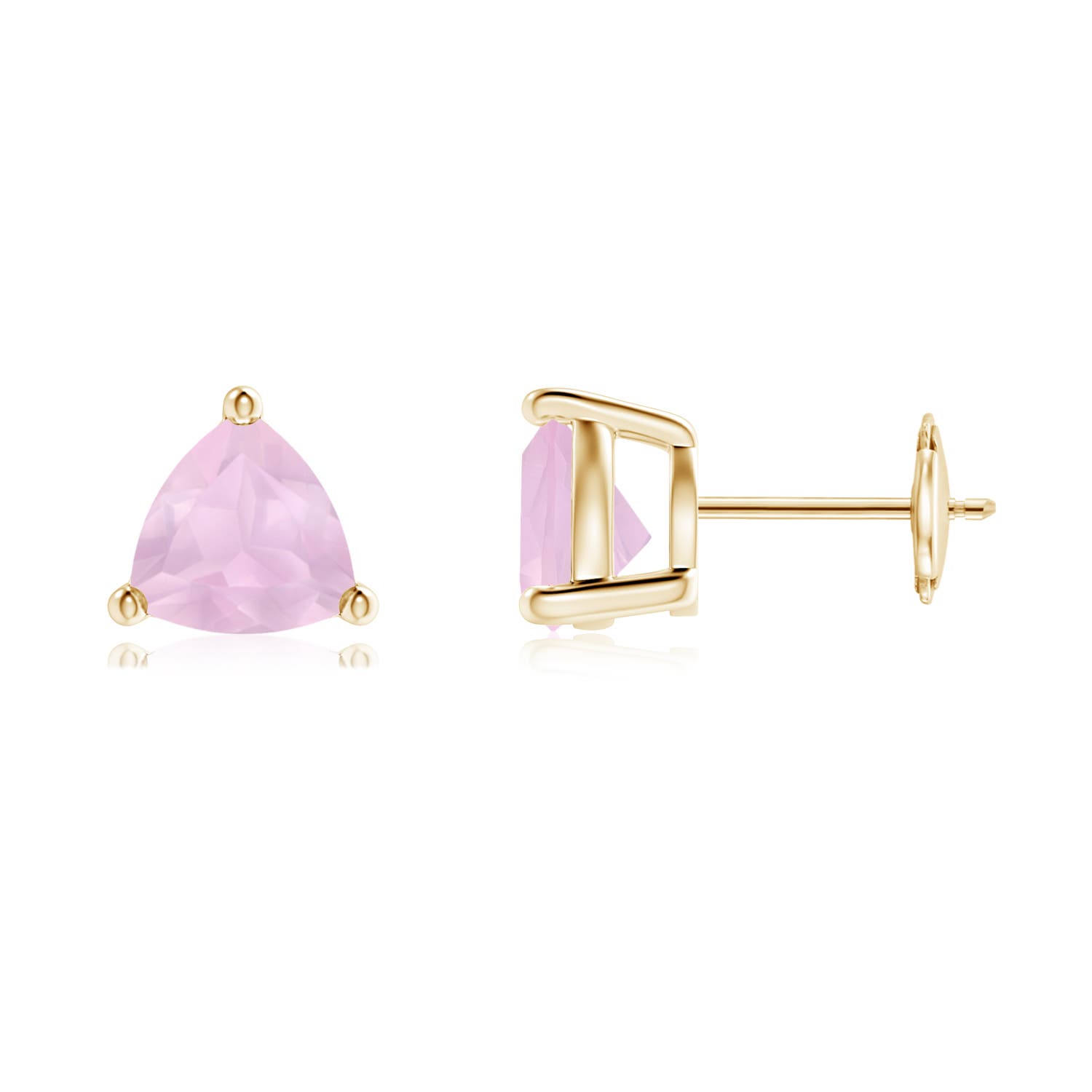 AAA - Rose Quartz / 1.8 CT / 14 KT Yellow Gold