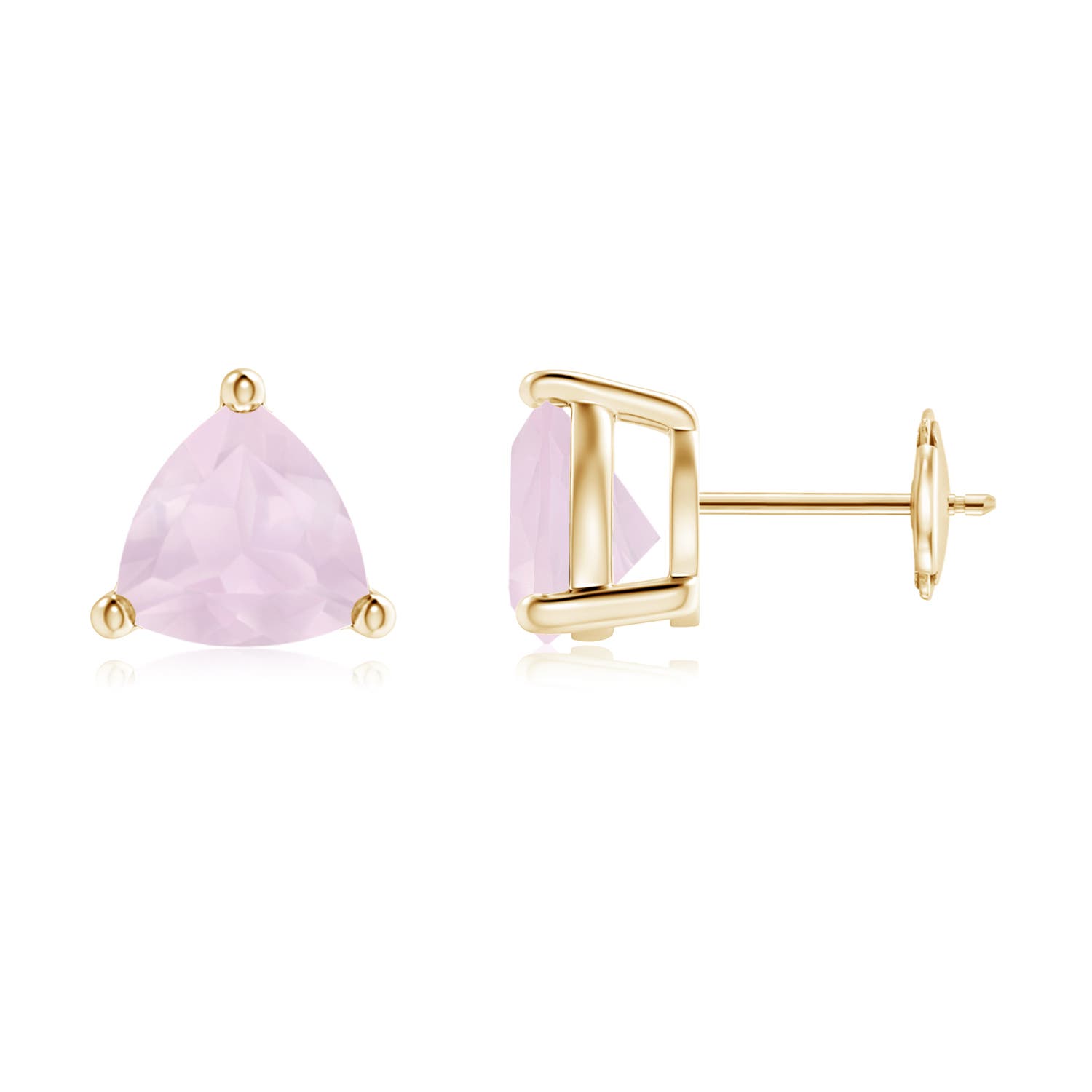 A - Rose Quartz / 3.3 CT / 14 KT Yellow Gold