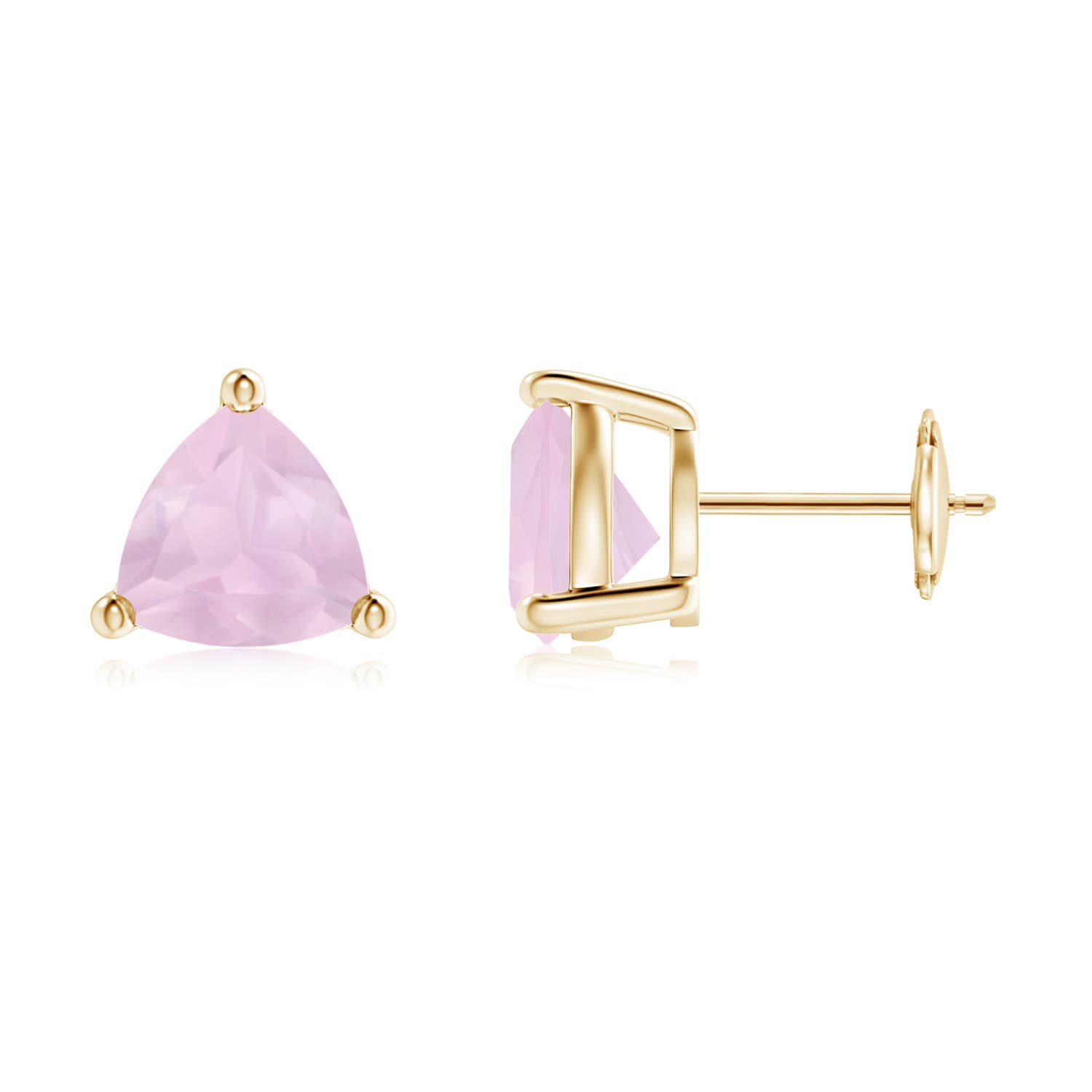 AA - Rose Quartz / 3.3 CT / 14 KT Yellow Gold