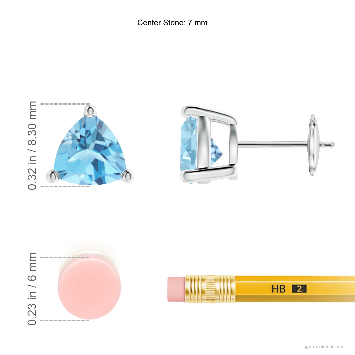 A - Swiss Blue Topaz / 2.6 CT / 14 KT White Gold