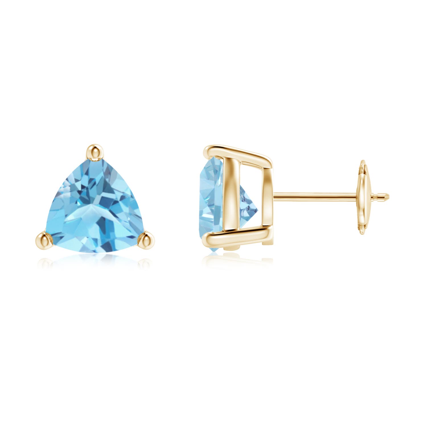 A - Swiss Blue Topaz / 4.4 CT / 14 KT Yellow Gold