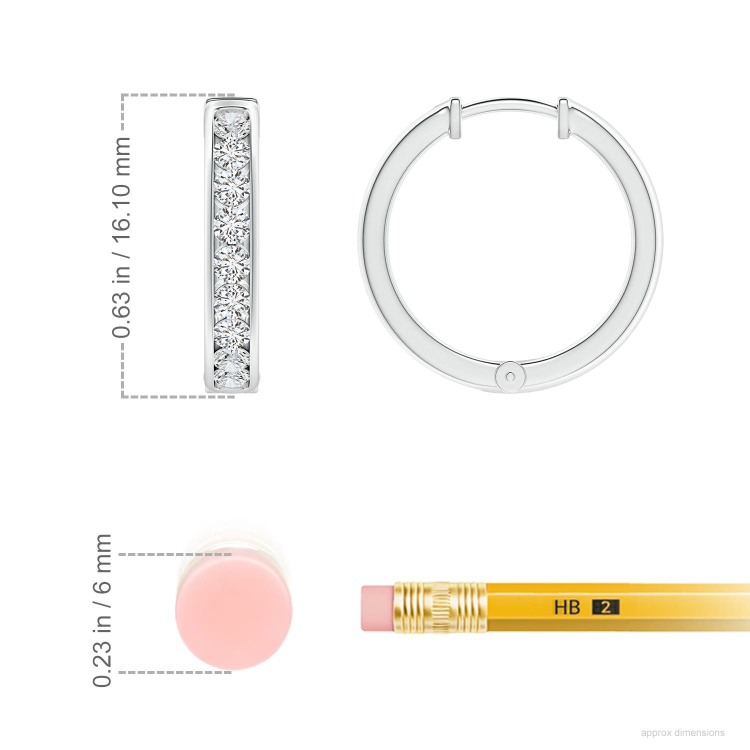 H, SI2 / 0.51 CT / 14 KT White Gold