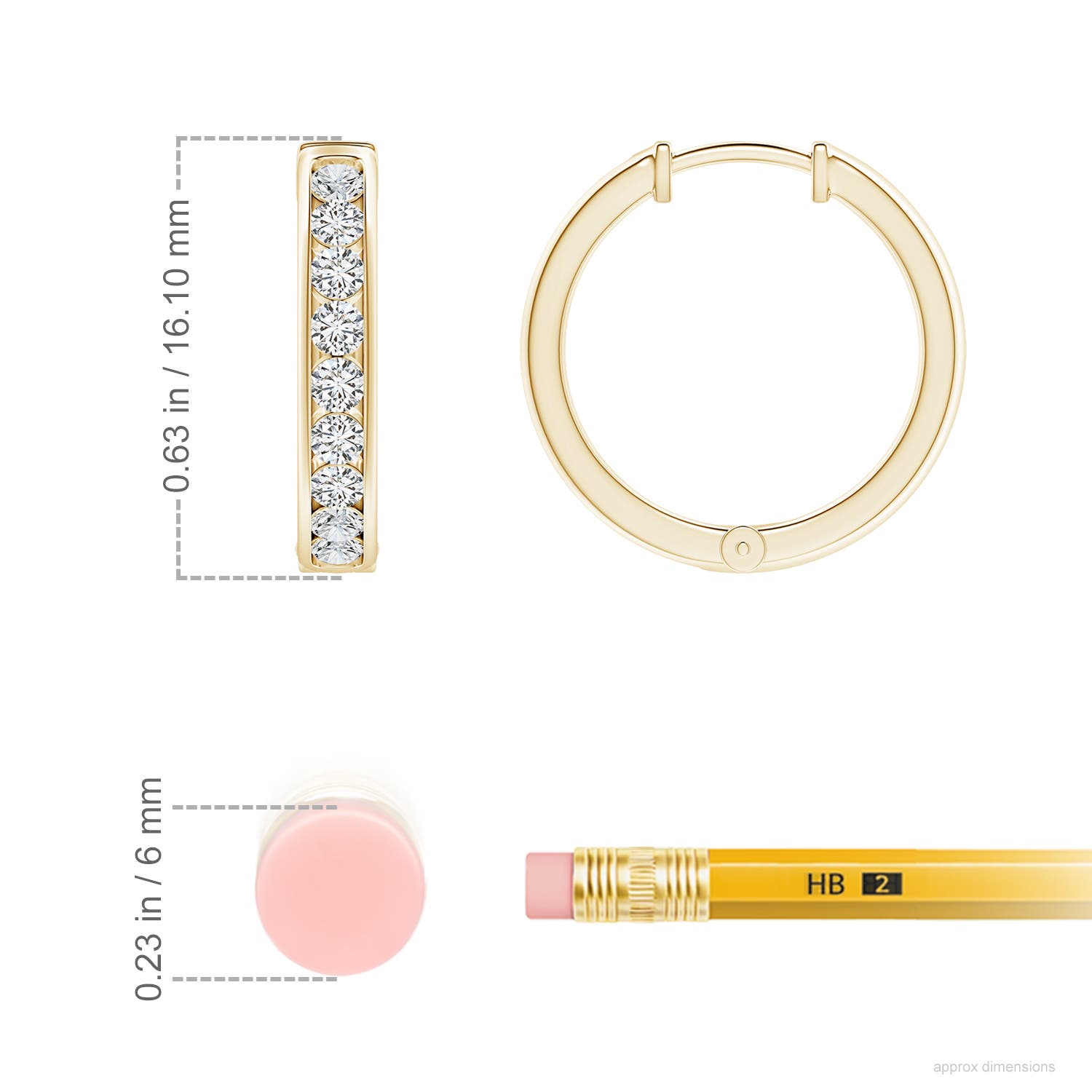 H, SI2 / 0.51 CT / 14 KT Yellow Gold