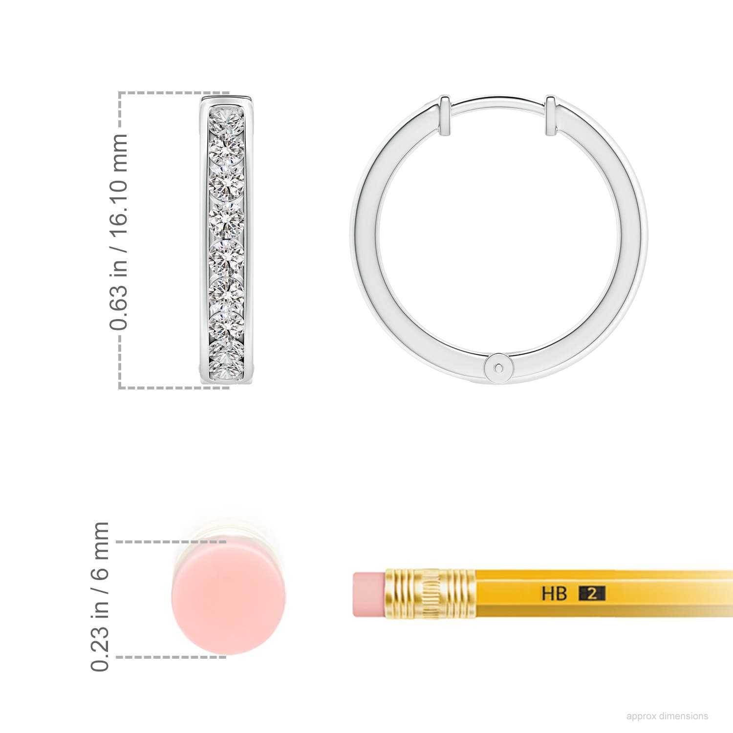 I-J, I1-I2 / 0.51 CT / 14 KT White Gold