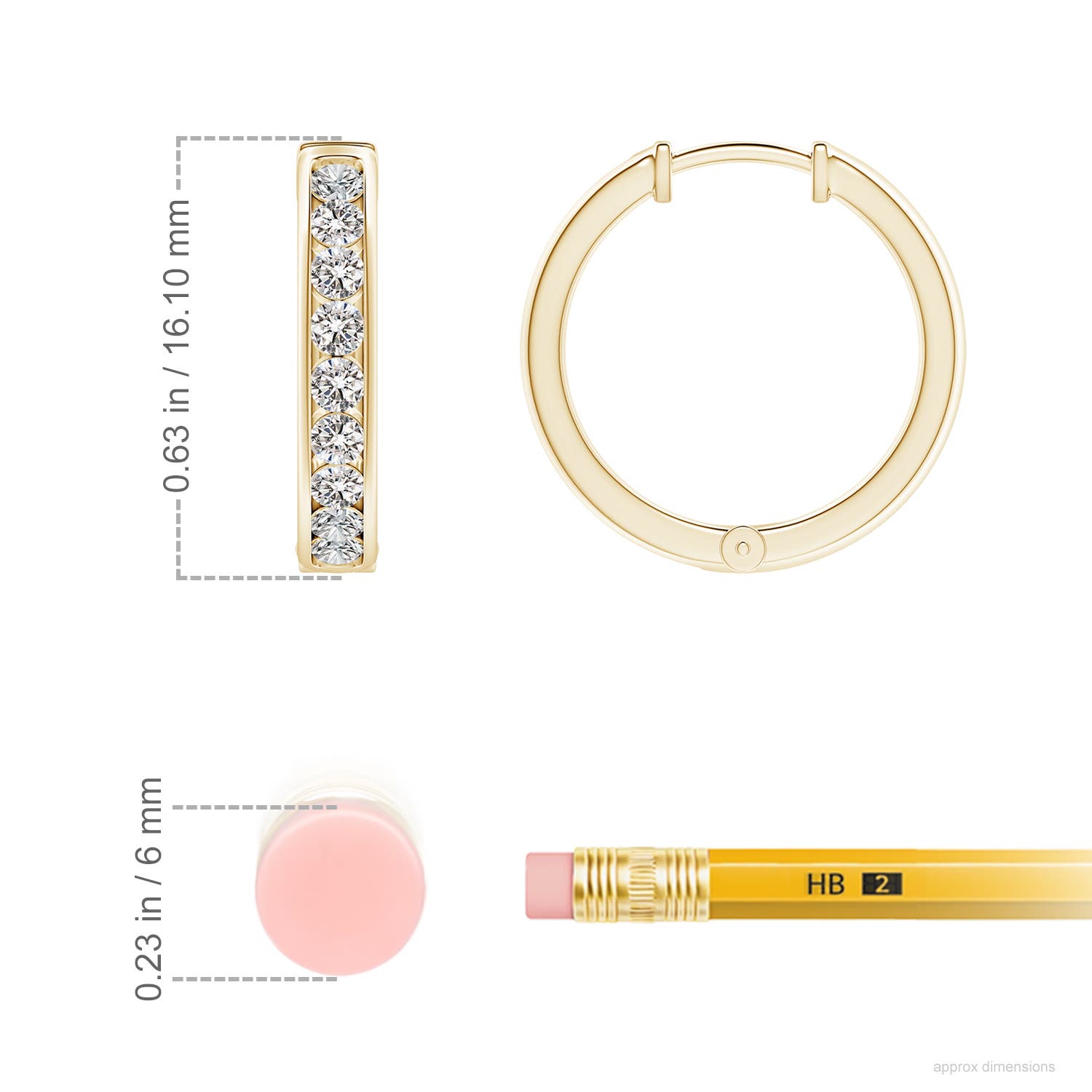 I-J, I1-I2 / 0.51 CT / 14 KT Yellow Gold