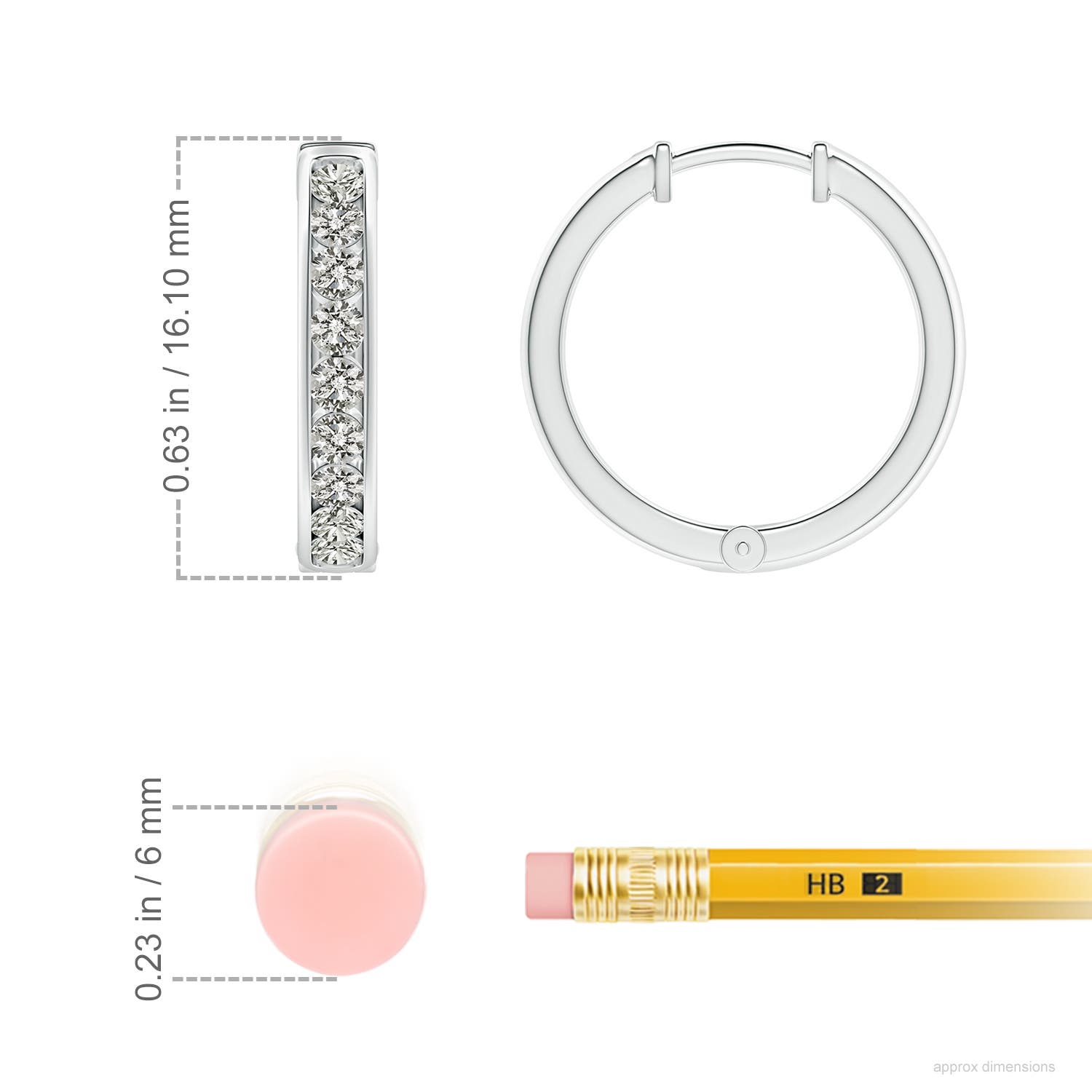 K, I3 / 0.51 CT / 14 KT White Gold