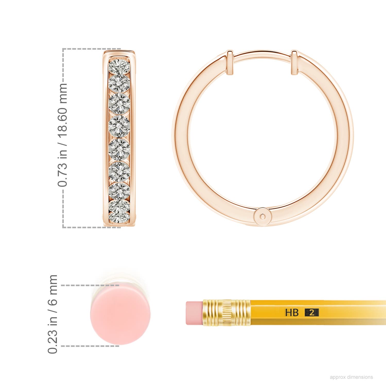 K, I3 / 0.75 CT / 14 KT Rose Gold