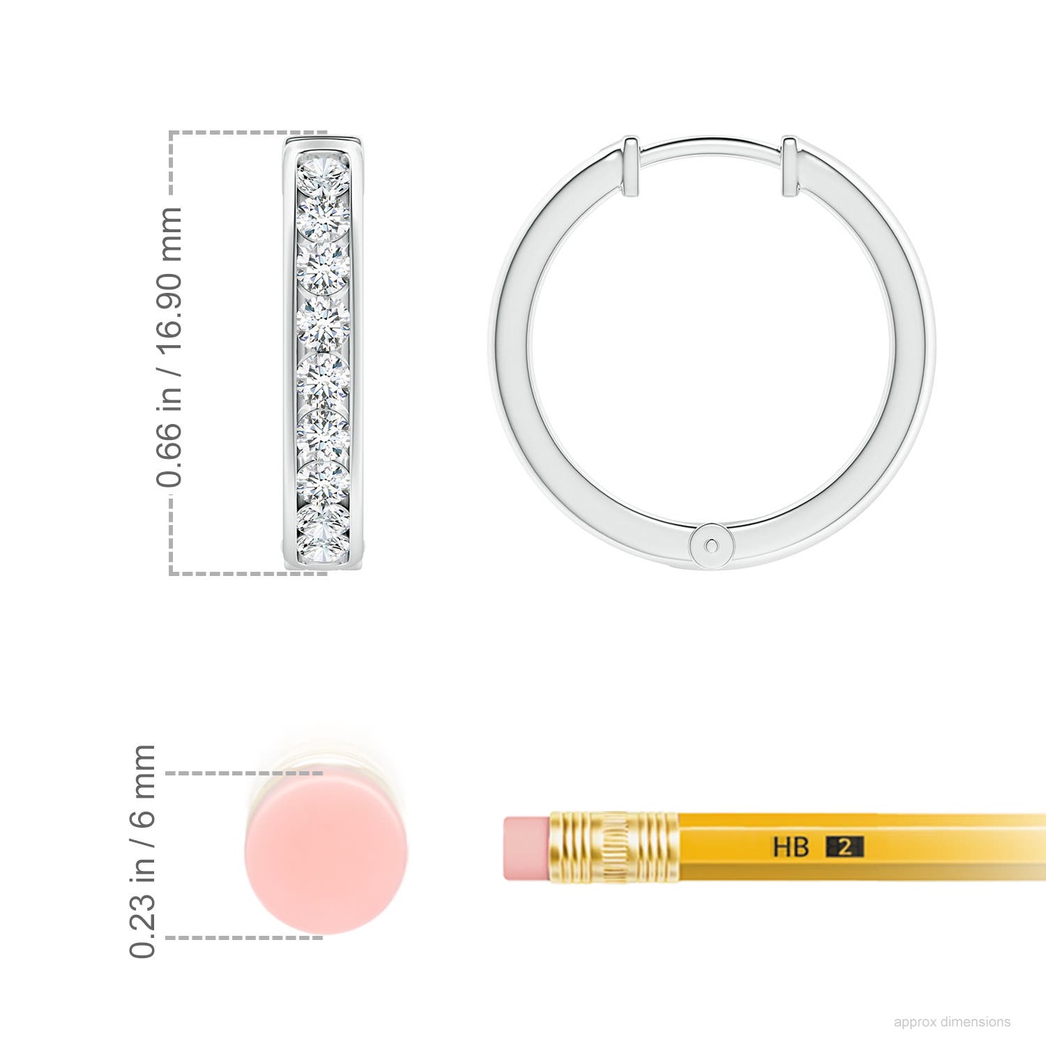 G, VS2 / 0.61 CT / 14 KT White Gold