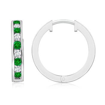 AAAA - Emerald / 0.73 CT / 14 KT White Gold