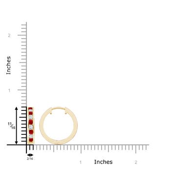 AAA - Ruby / 0.78 CT / 14 KT Yellow Gold