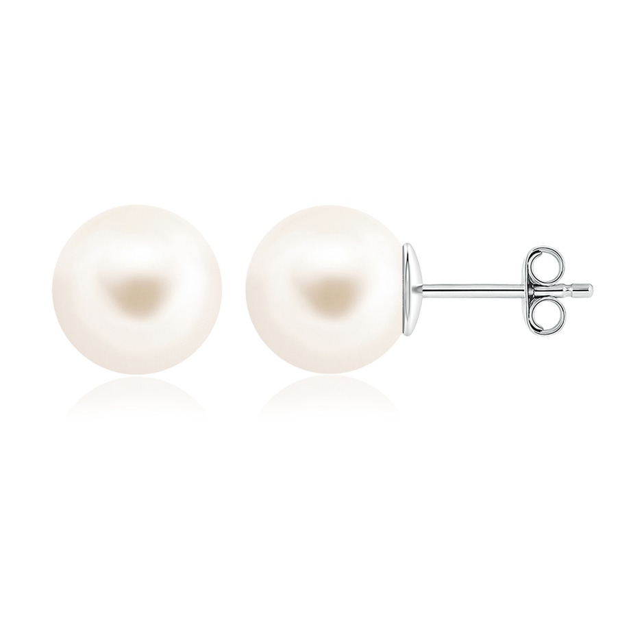 12mm AAA Classic Freshwater Pearl Solitaire Studs in S999 Silver 