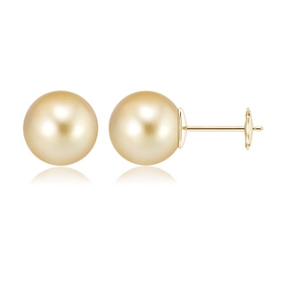 Round AAAA Golden South Sea Cultured Pearl