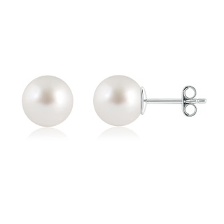 10mm AAA Classic South Sea Pearl Solitaire Studs in S999 Silver