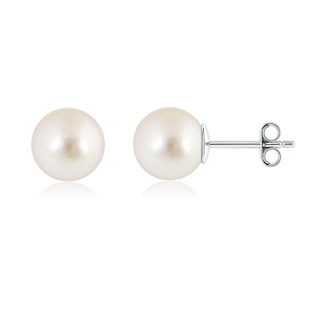 10mm AAAA Classic South Sea Pearl Solitaire Studs in S999 Silver