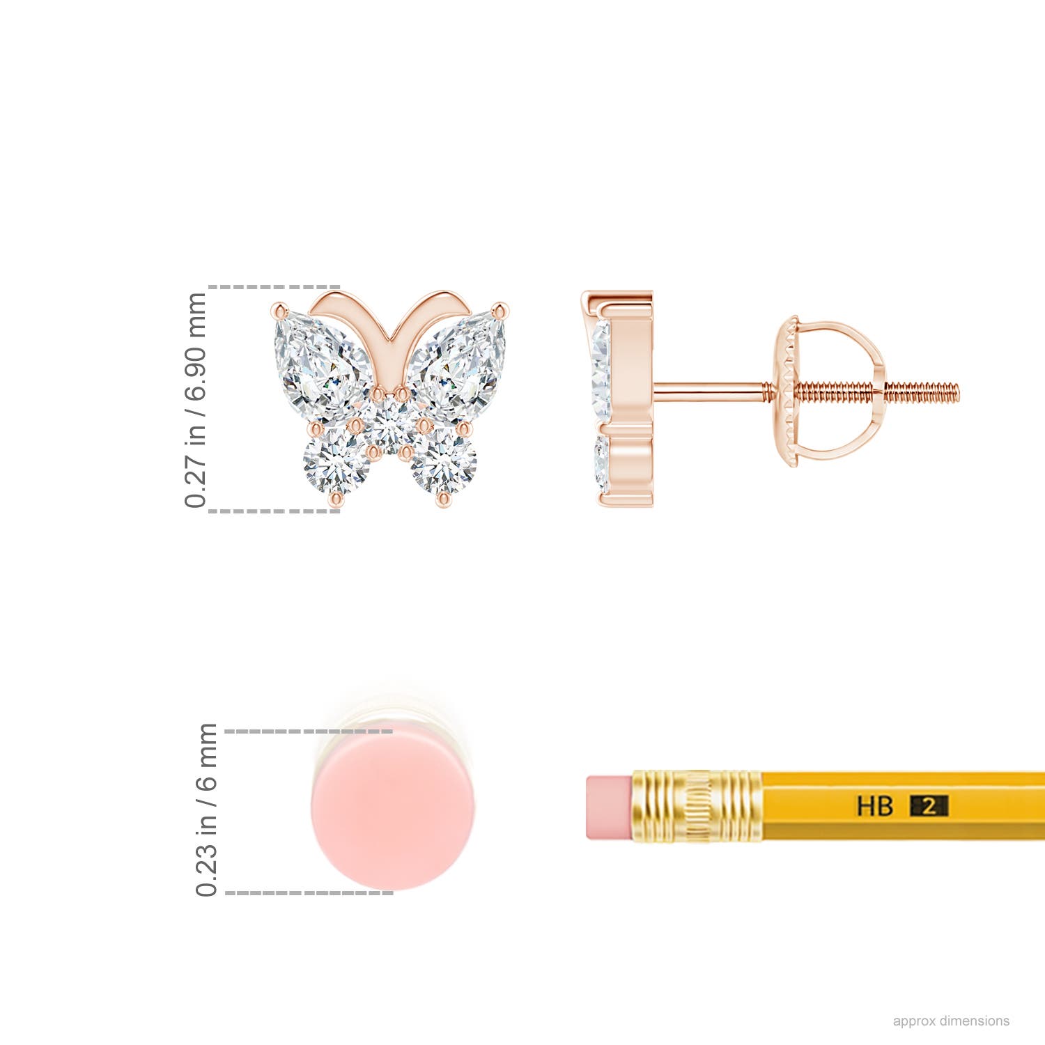 G, VS2 / 0.78 CT / 14 KT Rose Gold