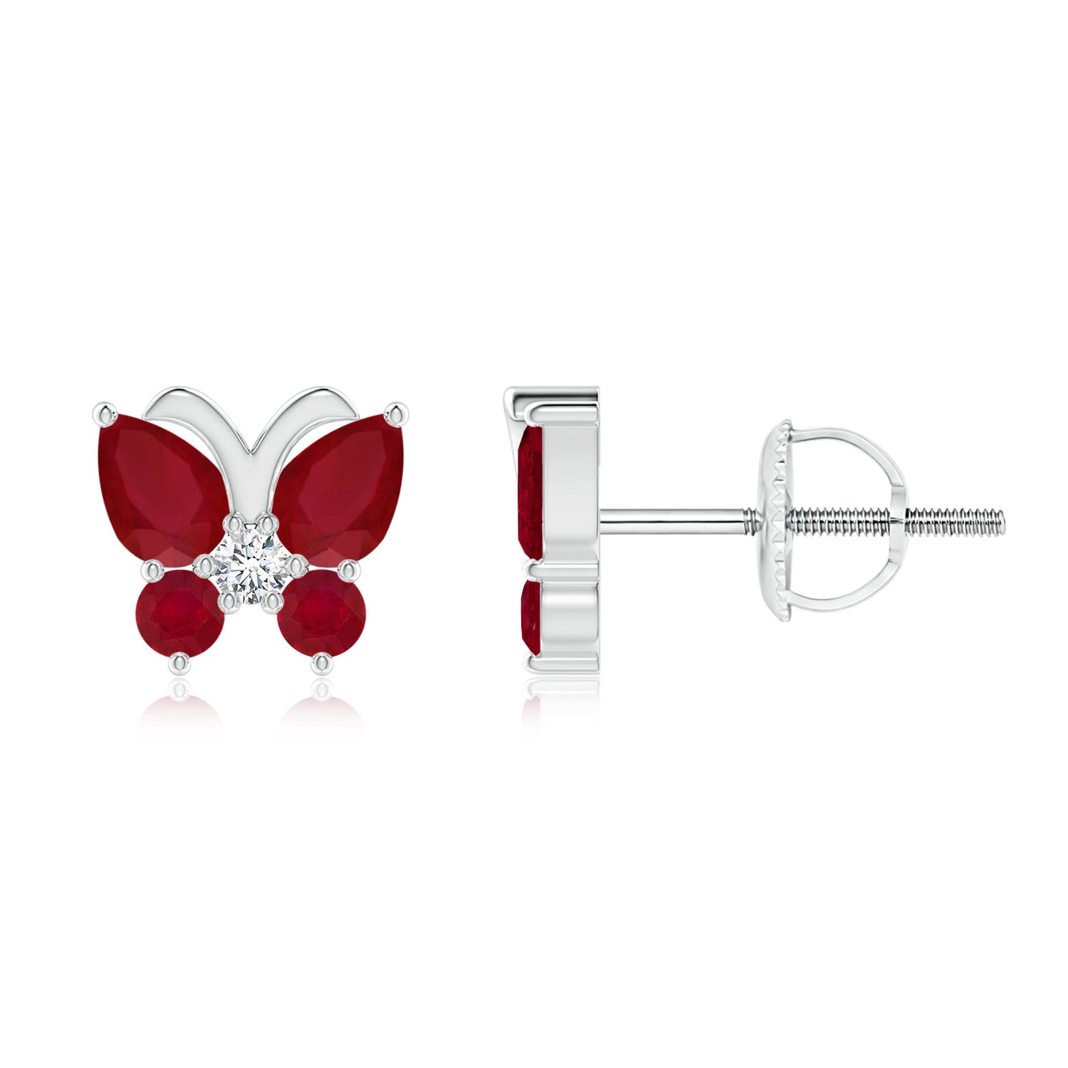 AA - Ruby / 0.92 CT / 14 KT White Gold