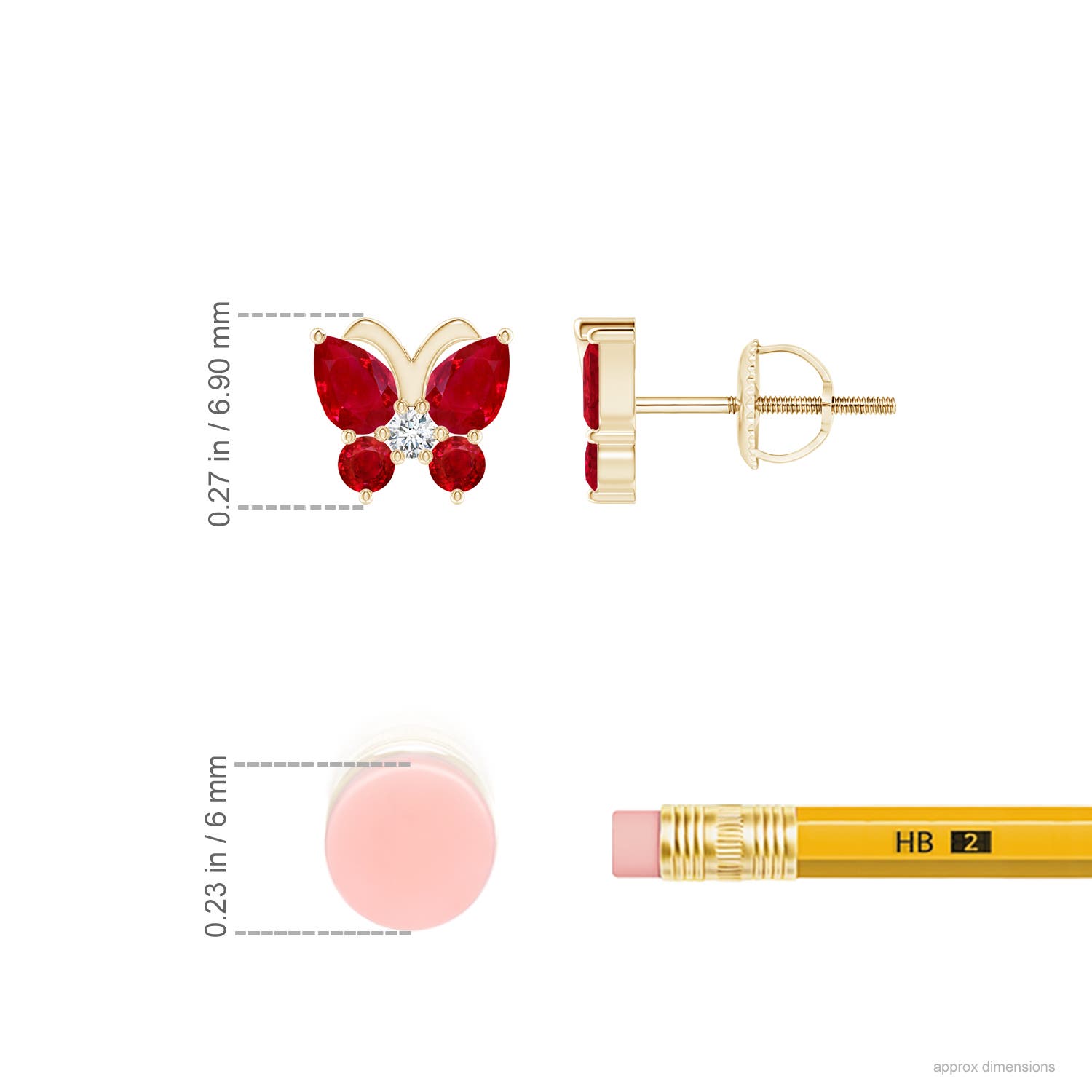 AAA - Ruby / 0.92 CT / 14 KT Yellow Gold