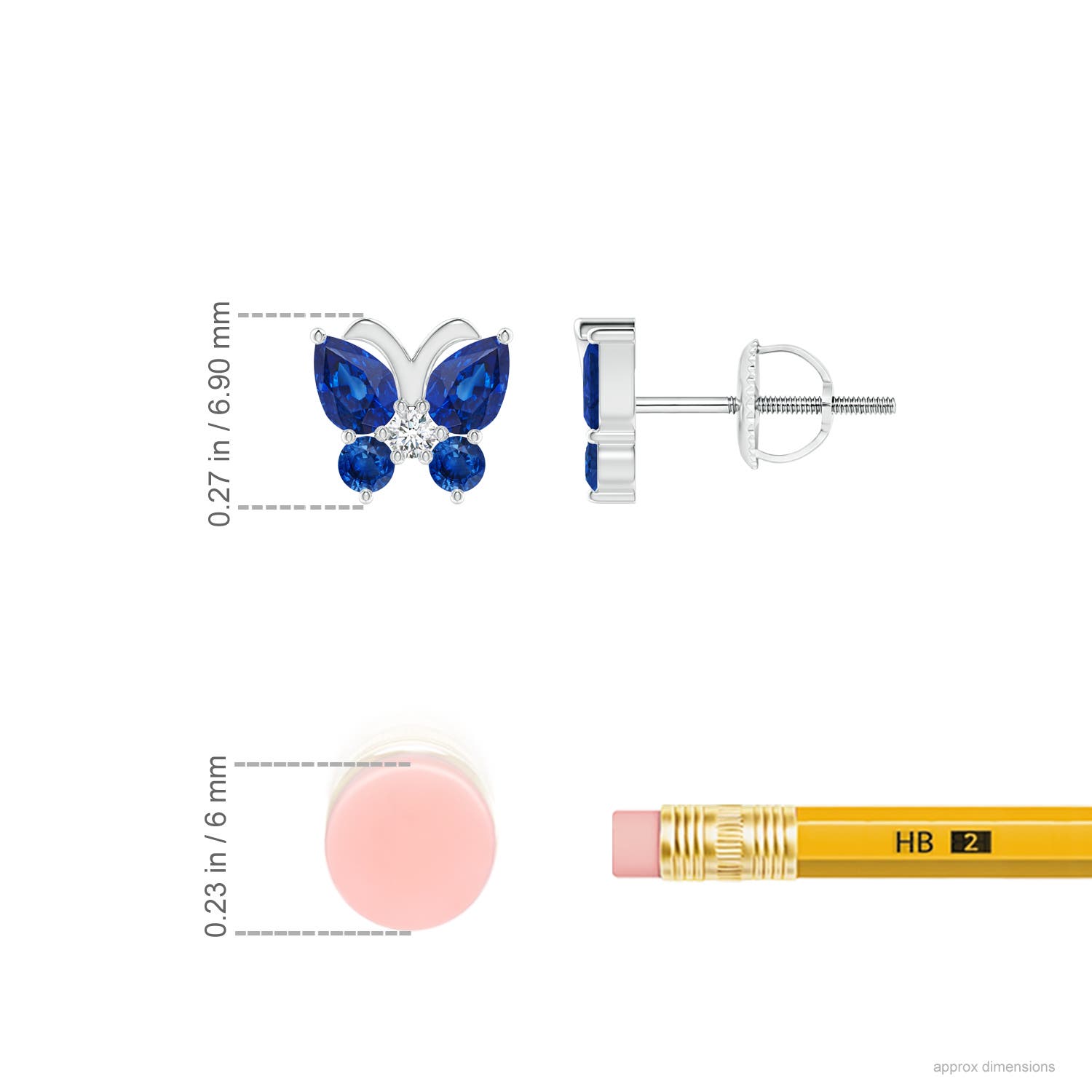 COACH® | Butterfly Resin Stud Earrings