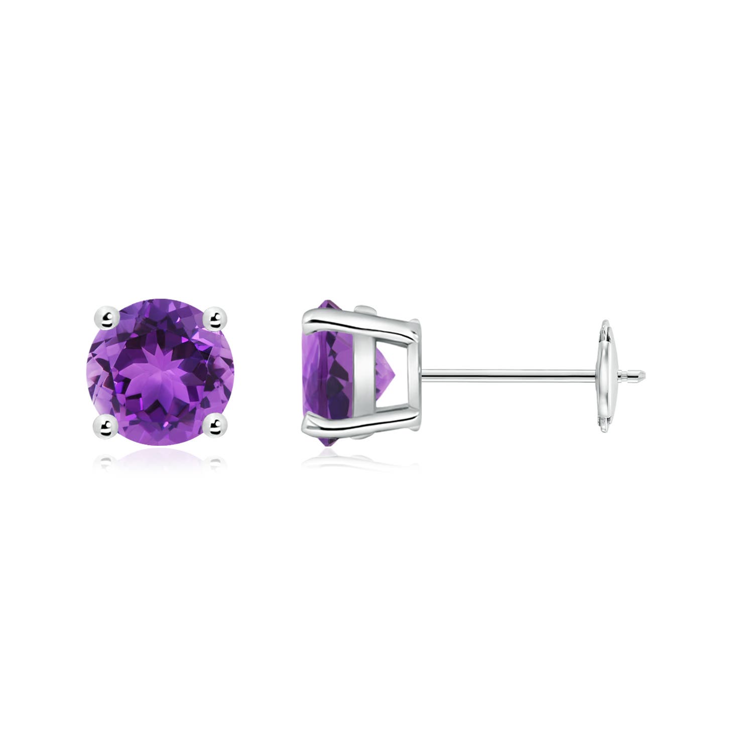 AAA - Amethyst / 1.6 CT / 14 KT White Gold
