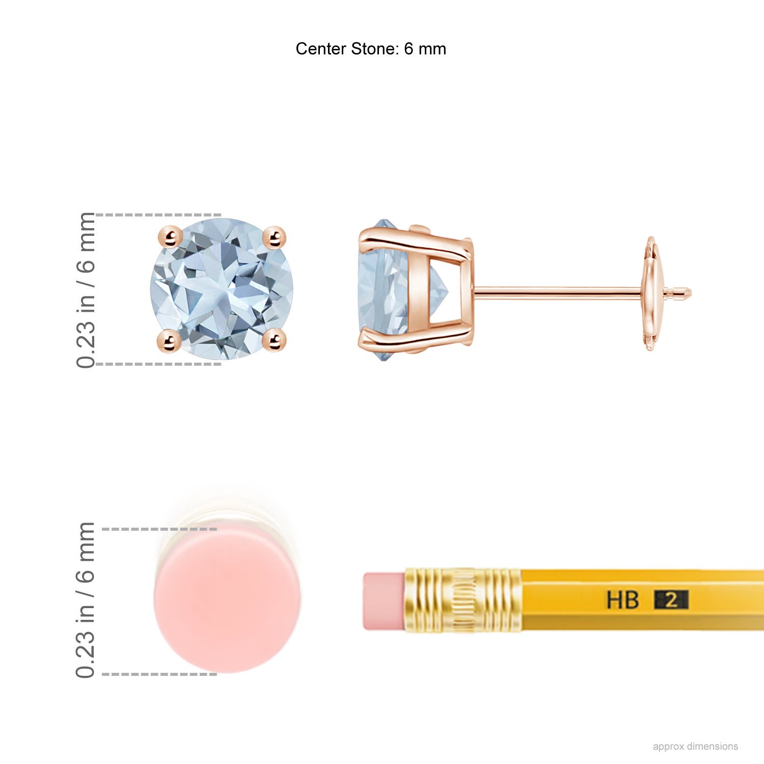 A - Aquamarine / 1.44 CT / 14 KT Rose Gold