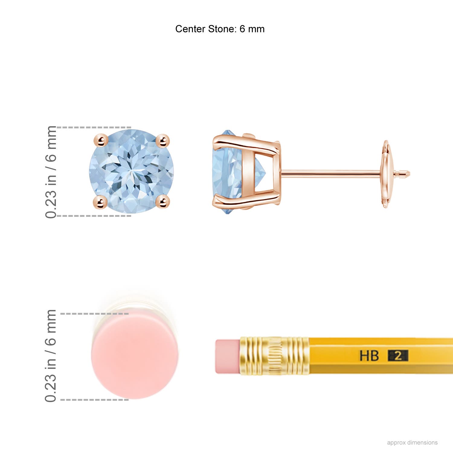 AA - Aquamarine / 1.44 CT / 14 KT Rose Gold