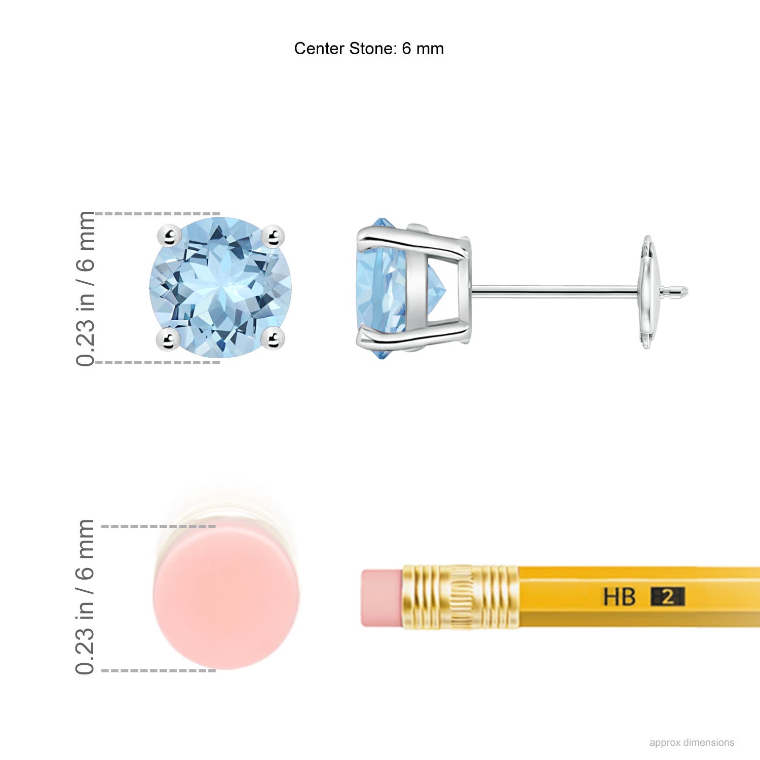 AAA - Aquamarine / 1.44 CT / 14 KT White Gold