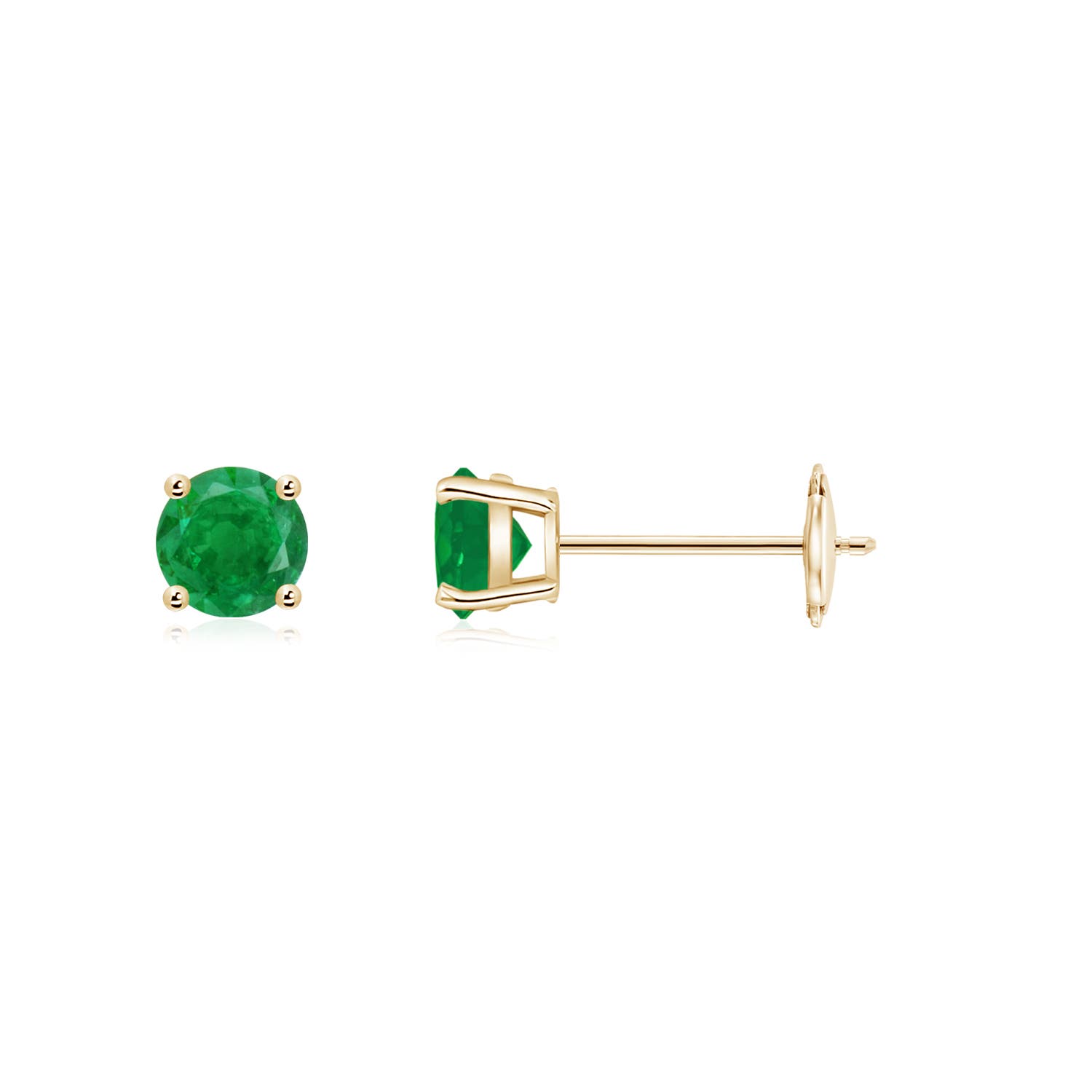 AA - Emerald / 0.48 CT / 14 KT Yellow Gold