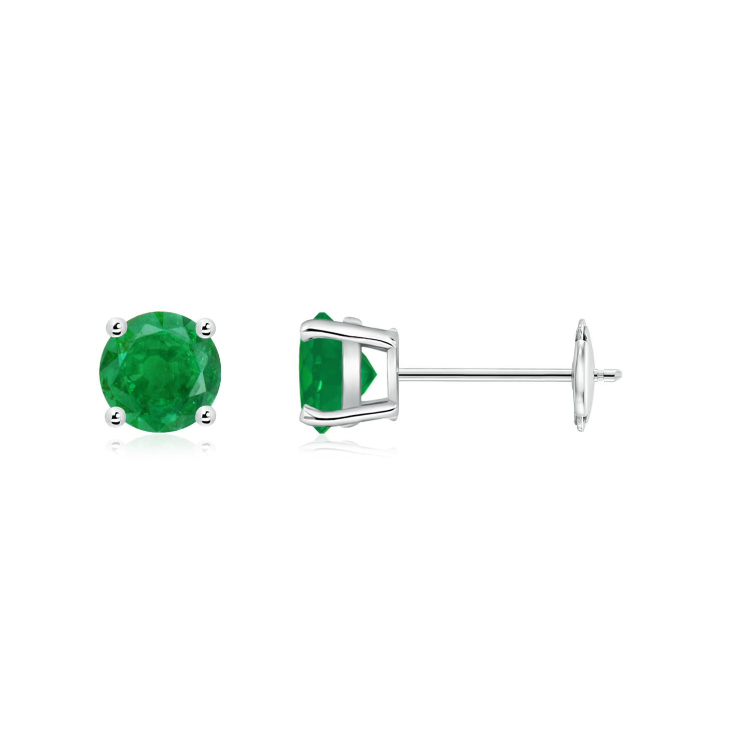 AA - Emerald / 0.9 CT / 14 KT White Gold