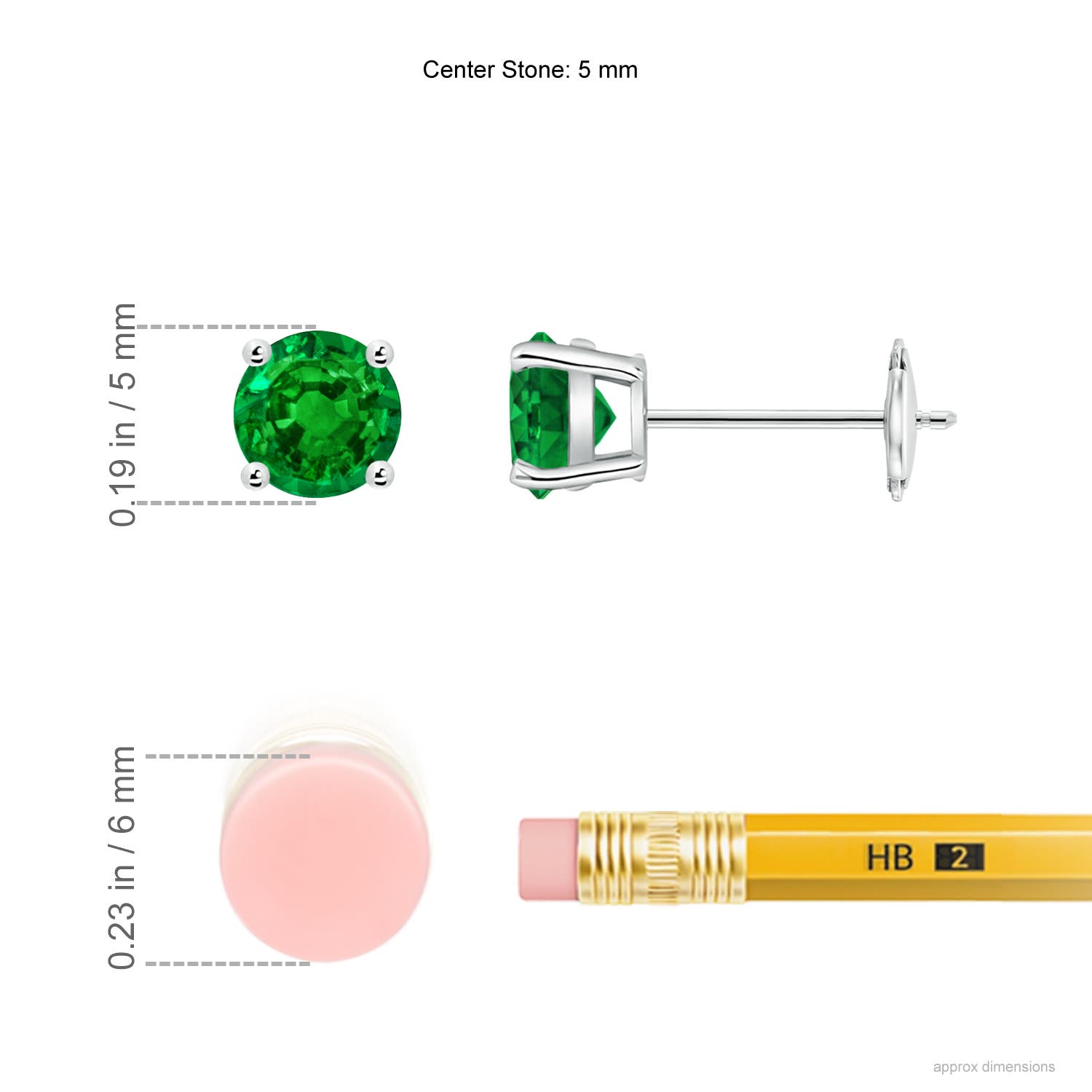 AAAA - Emerald / 0.9 CT / 14 KT White Gold