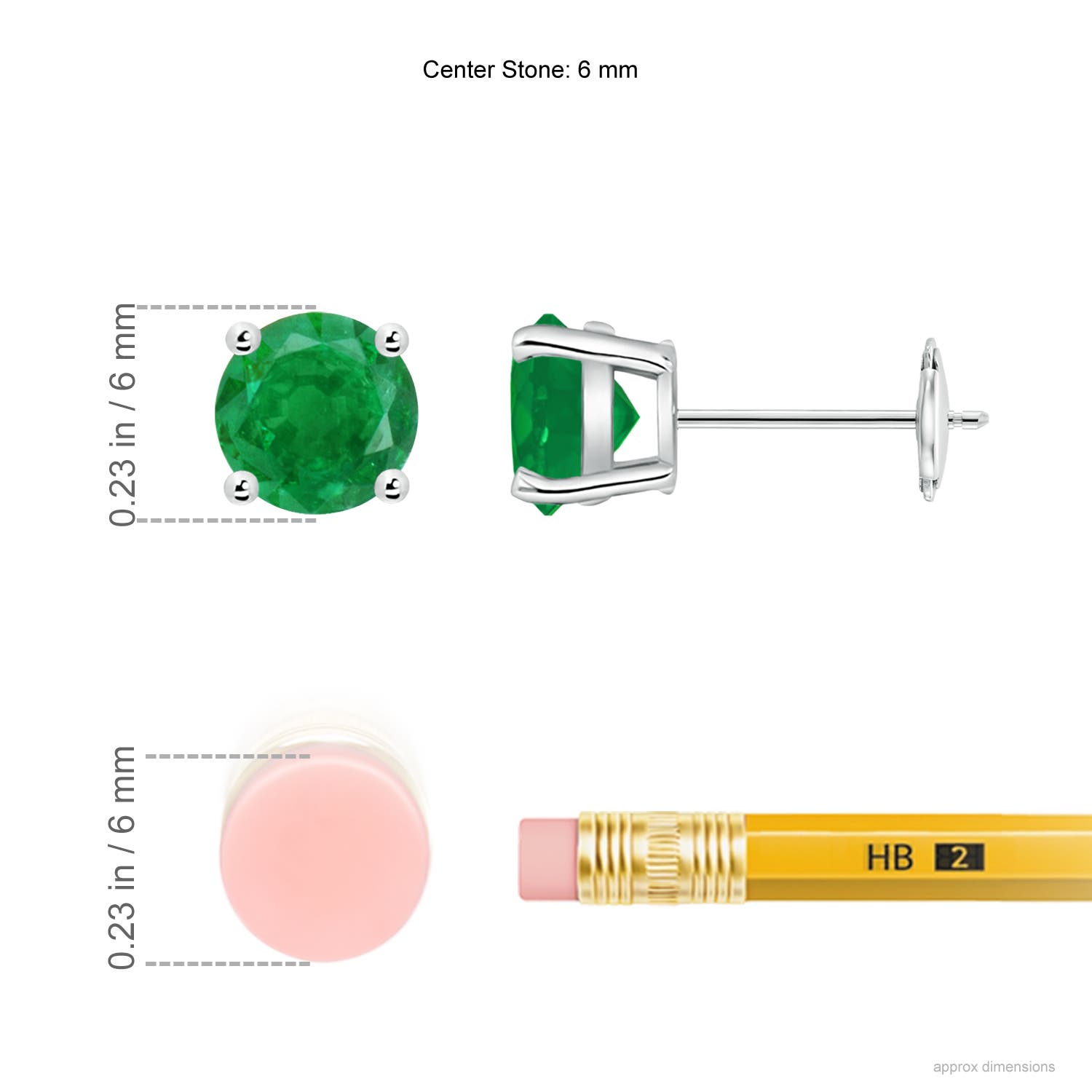 AA - Emerald / 1.5 CT / 14 KT White Gold