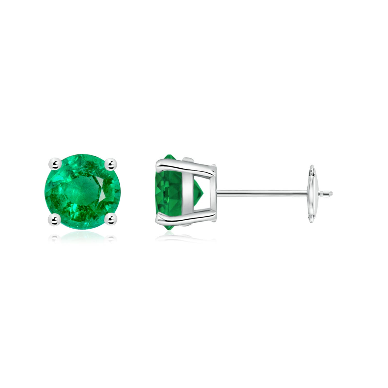 AAA - Emerald / 1.5 CT / 14 KT White Gold