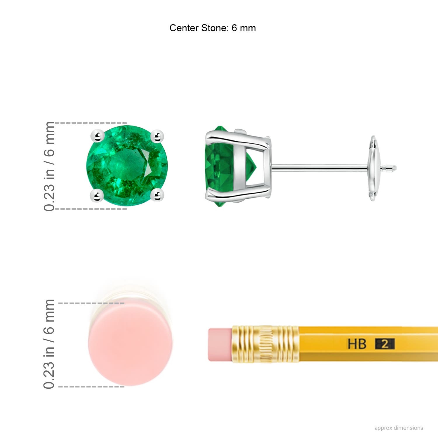 AAA - Emerald / 1.5 CT / 14 KT White Gold