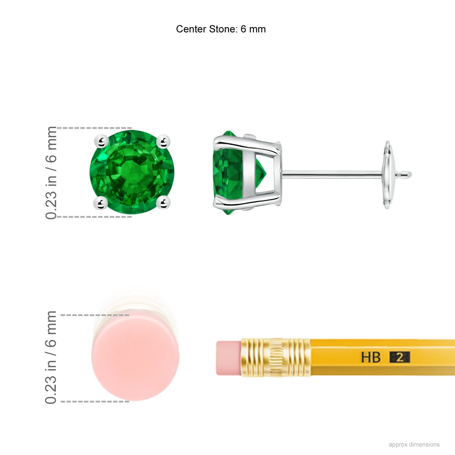 AAAA - Emerald / 1.5 CT / 14 KT White Gold