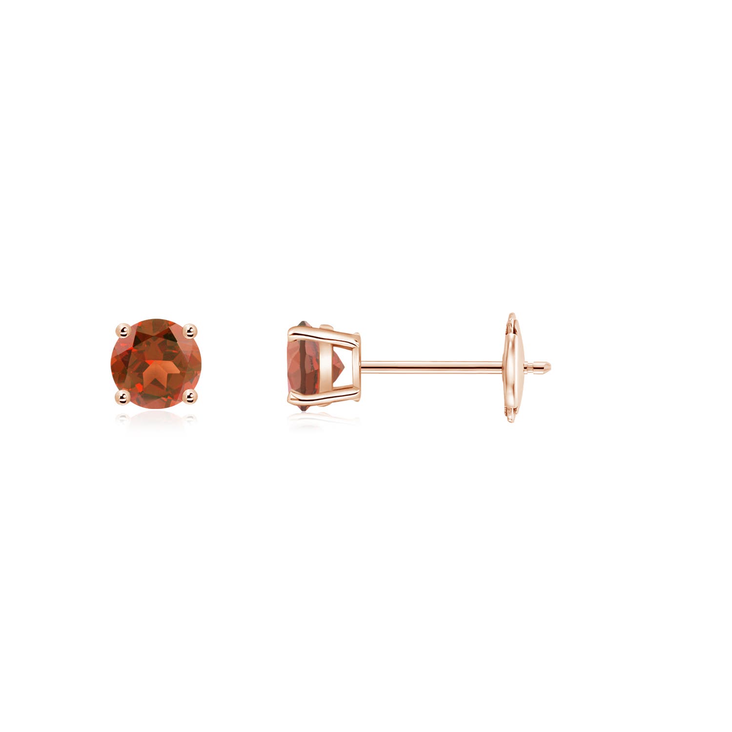 A - Garnet / 0.3 CT / 14 KT Rose Gold