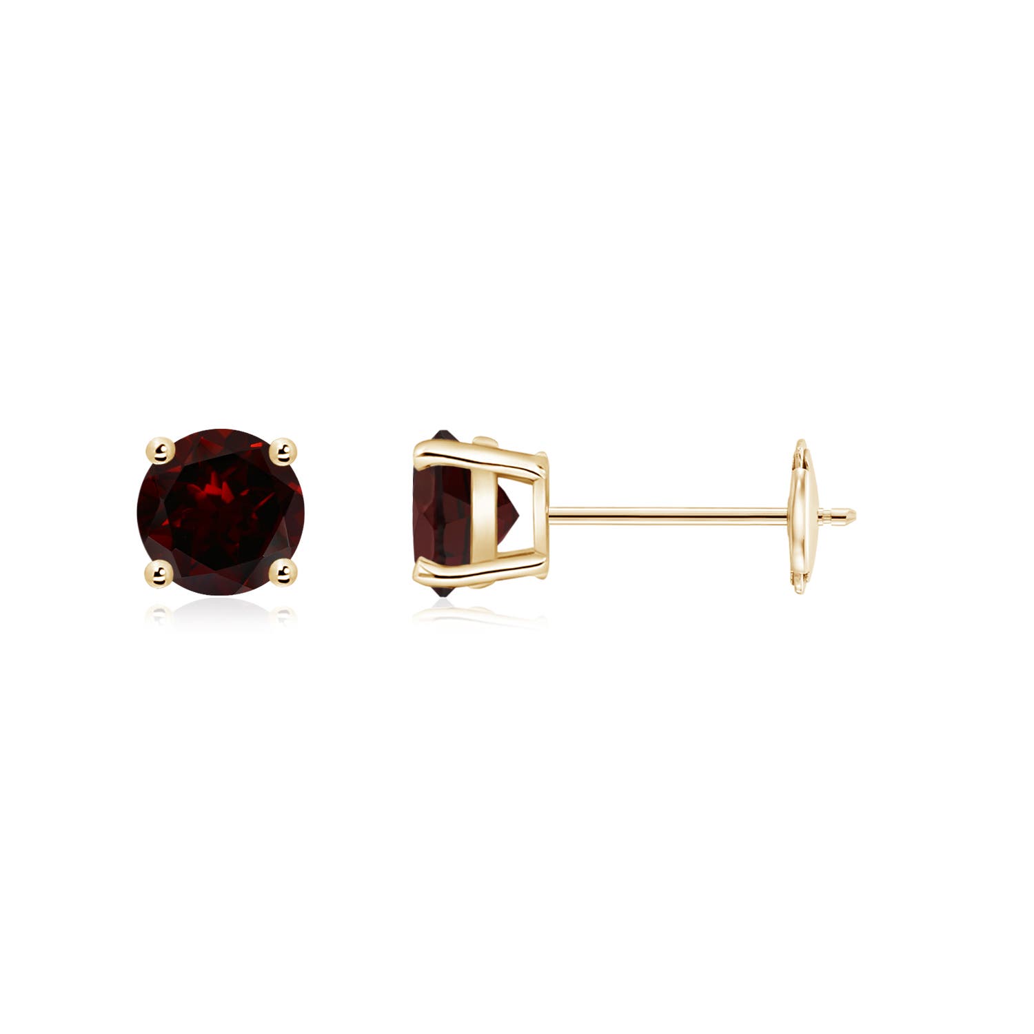 A - Garnet / 1.2 CT / 14 KT Yellow Gold