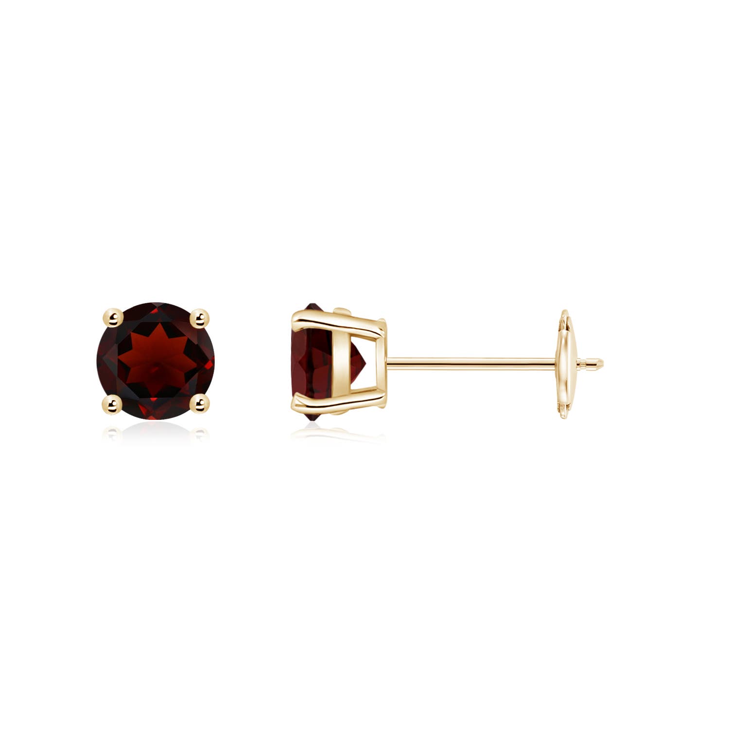 AA - Garnet / 1.2 CT / 14 KT Yellow Gold