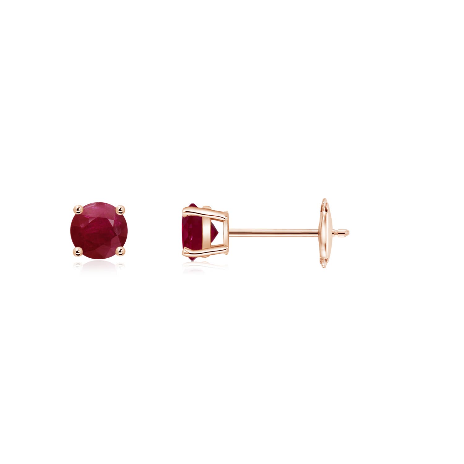 A - Ruby / 0.3 CT / 14 KT Rose Gold