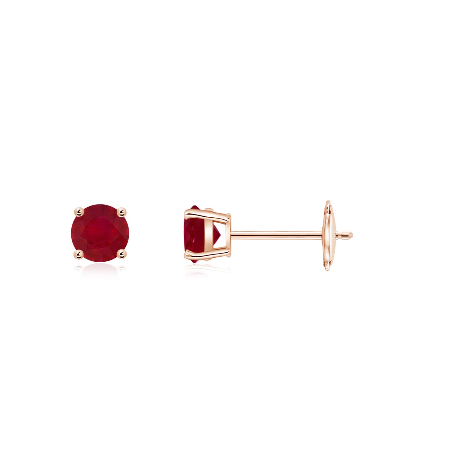 AA - Ruby / 0.3 CT / 14 KT Rose Gold