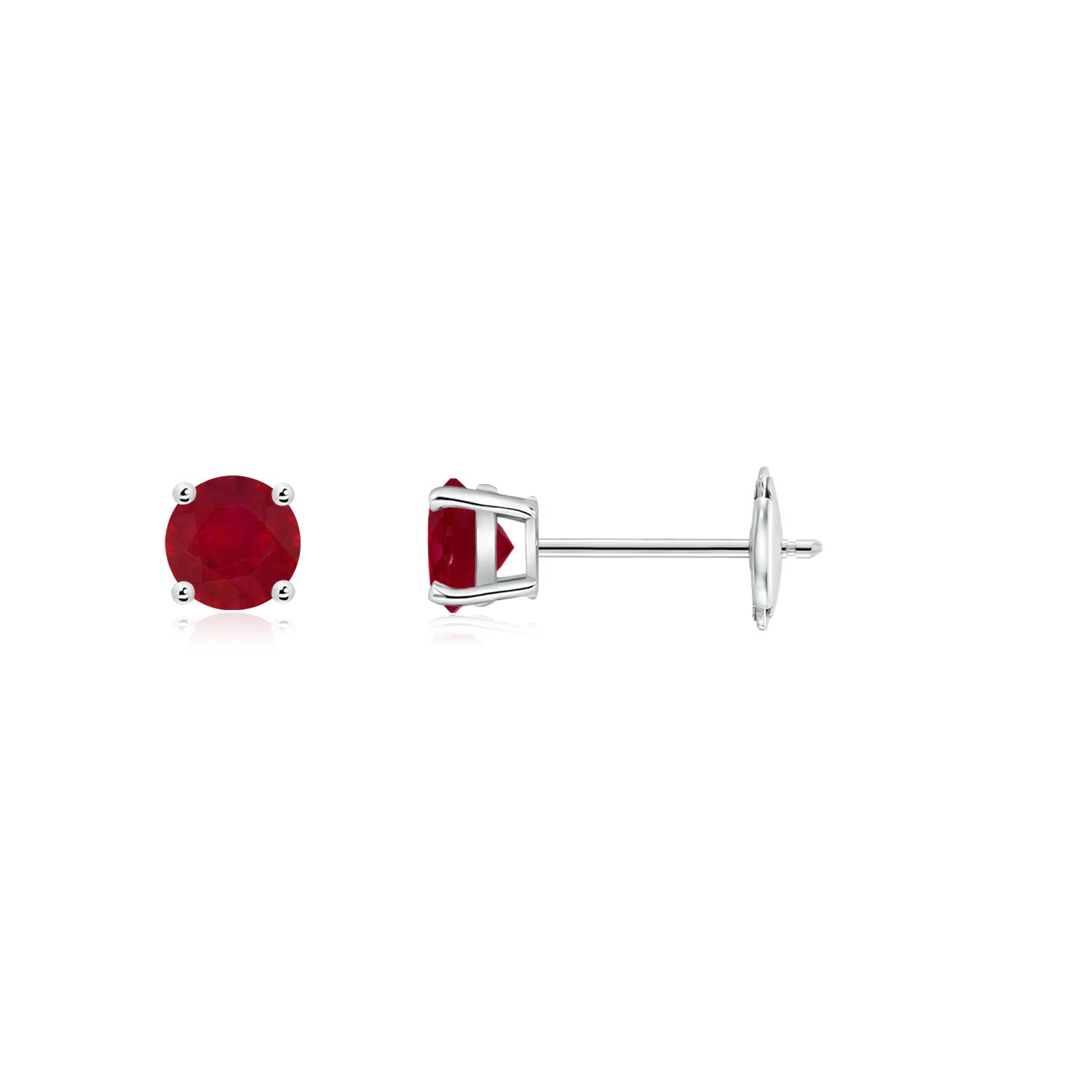 AA - Ruby / 0.3 CT / 14 KT White Gold