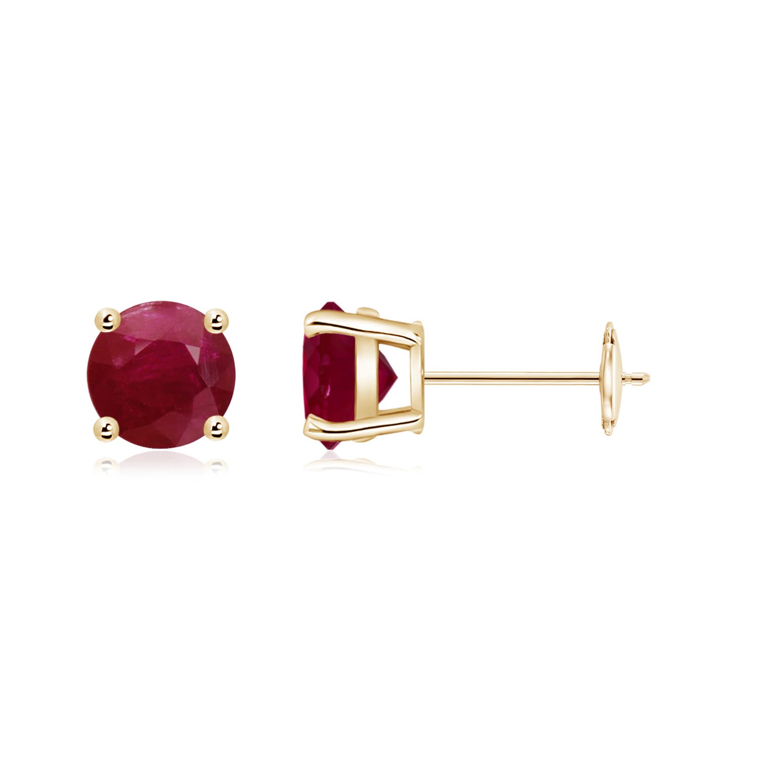 A - Ruby / 2 CT / 14 KT Yellow Gold